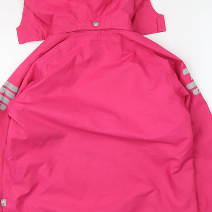 Jonathan Girls Pink Windbreaker Jacket Size 11 Years Zip