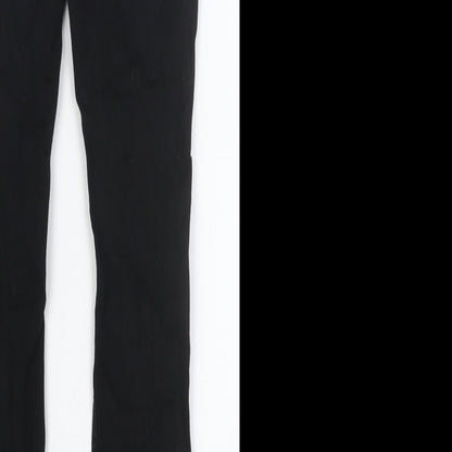 New Look Womens Black Cotton Skinny Jeans Size 32 in Slim Button