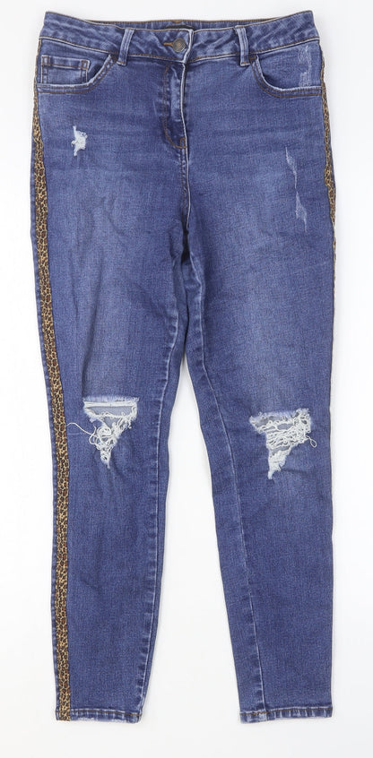 Womens UK Size 10 Preworn Slim Fit Skinny Blue Jeans