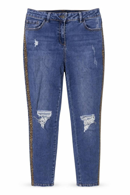 Womens UK Size 10 Preworn Slim Fit Skinny Blue Jeans
