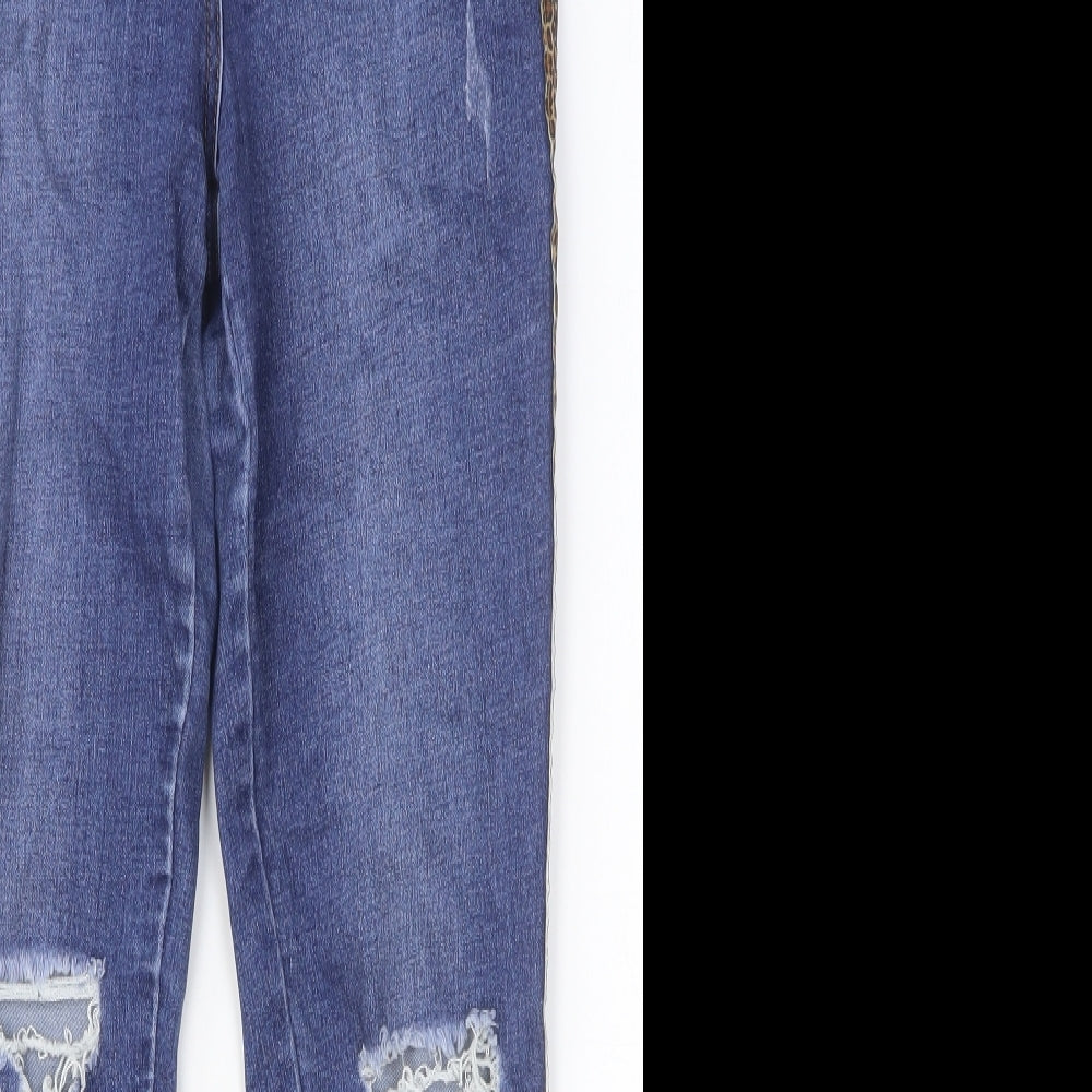 Womens UK Size 10 Preworn Slim Fit Skinny Blue Jeans