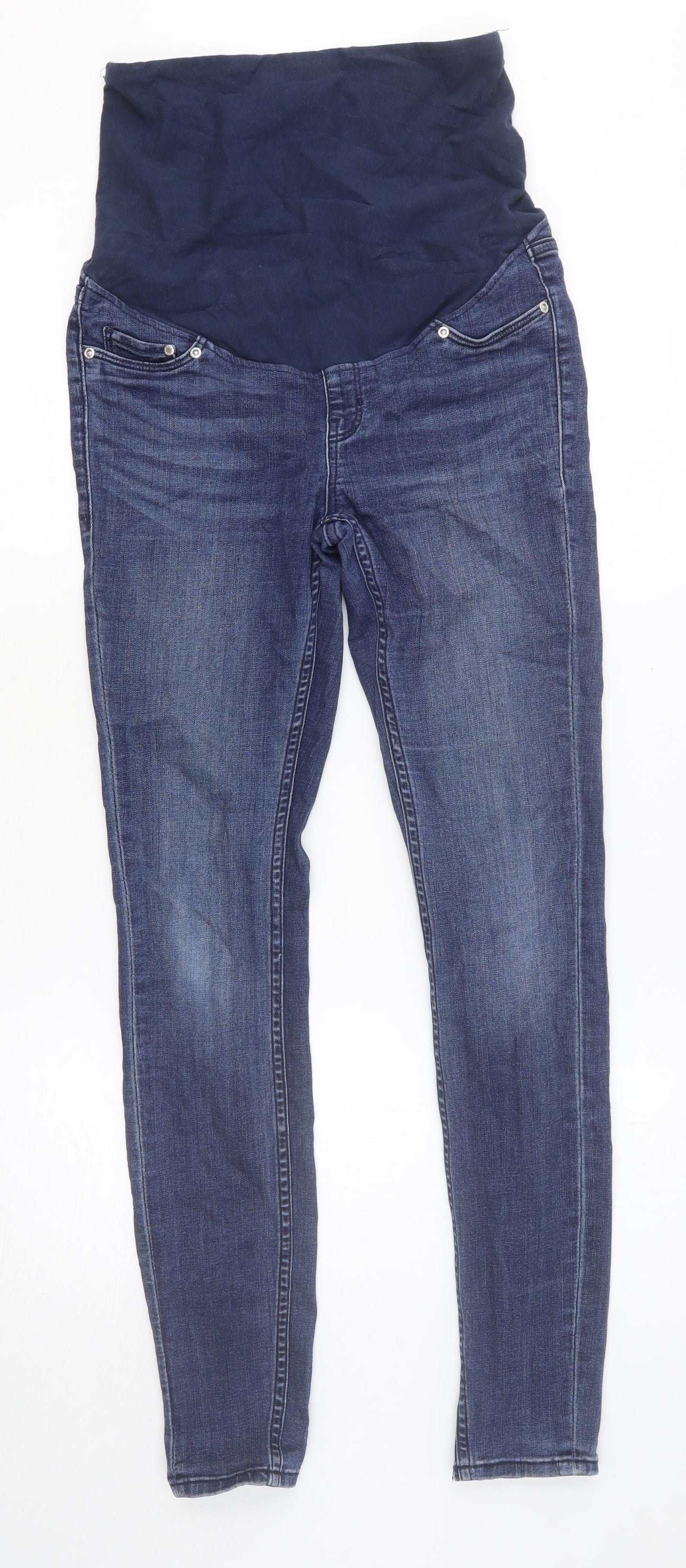 Womens UK Size S H&M Regular Fit Skinny Black Jeans