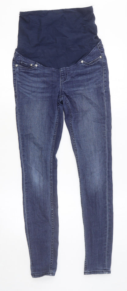 Womens UK Size S H&M Regular Fit Skinny Black Jeans