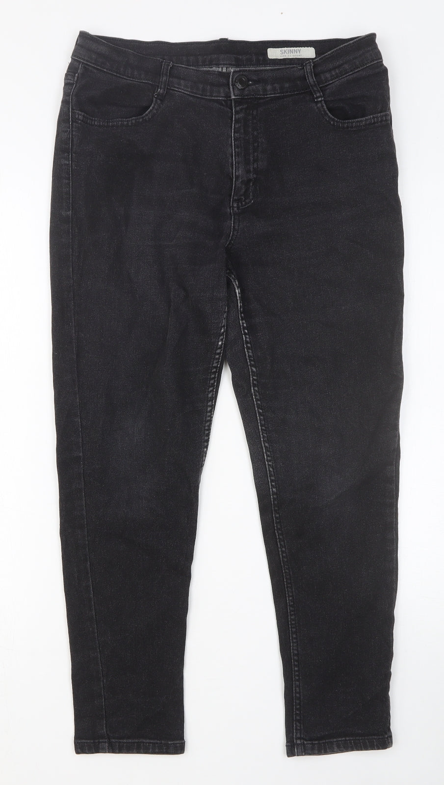 Womens UK Size 12 Marks and Spencer Slim Fit Skinny Black Jeans
