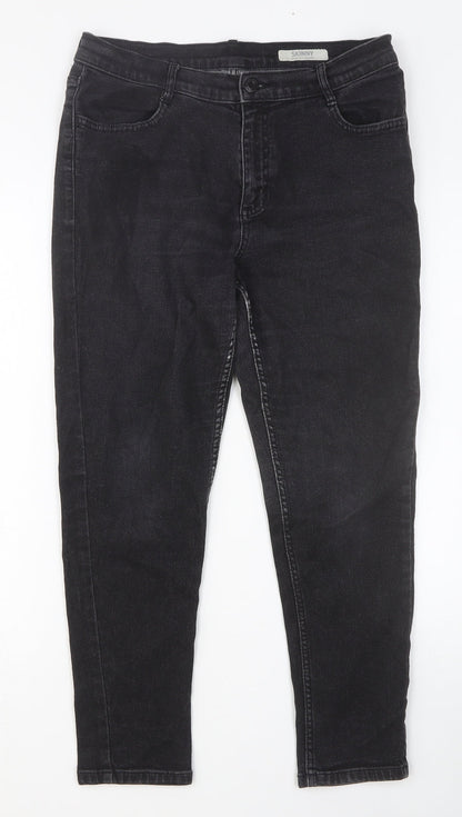 Womens UK Size 12 Marks and Spencer Slim Fit Skinny Black Jeans