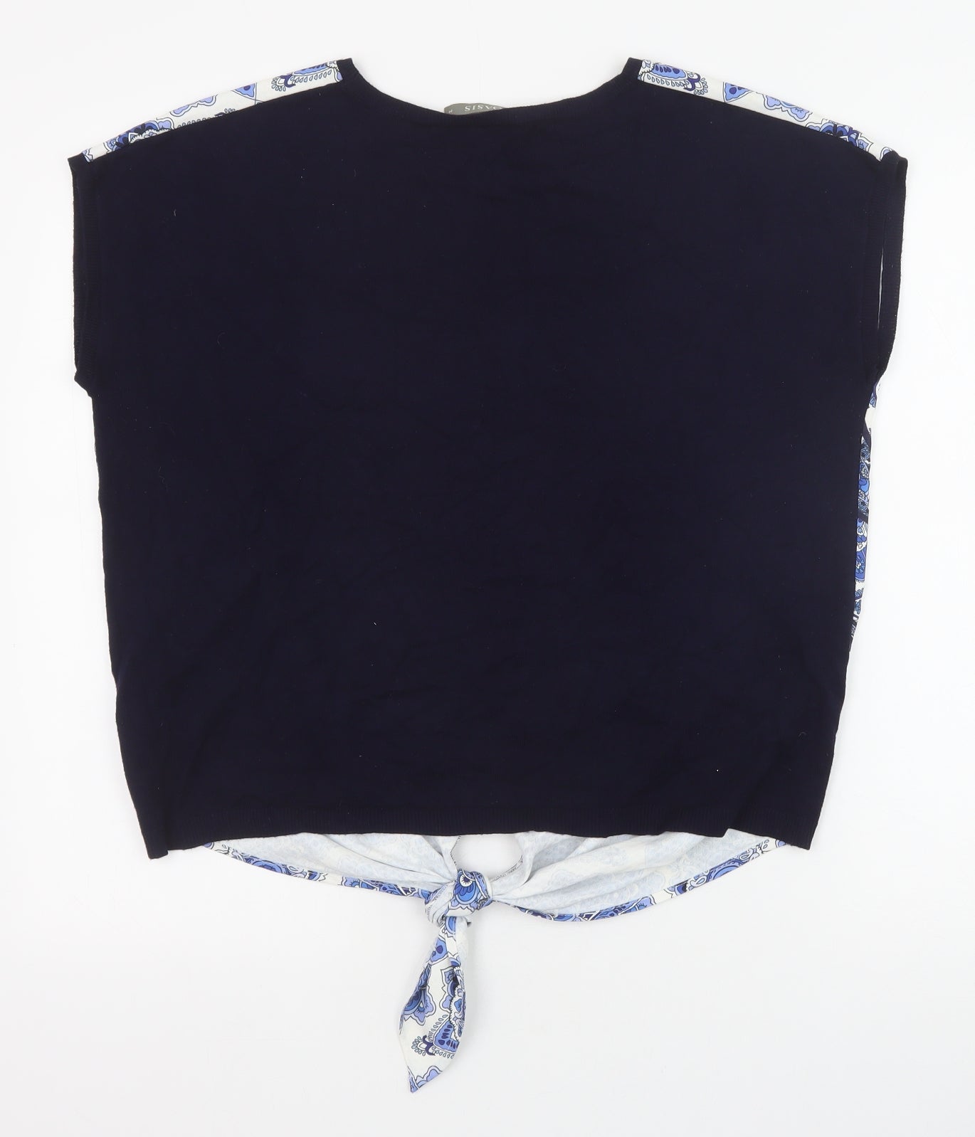 Womens UK Size M Oasis Blue Basic Blouse