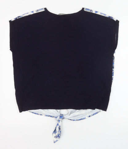 Womens UK Size M Oasis Blue Basic Blouse