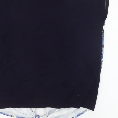 Womens UK Size M Oasis Blue Basic Blouse