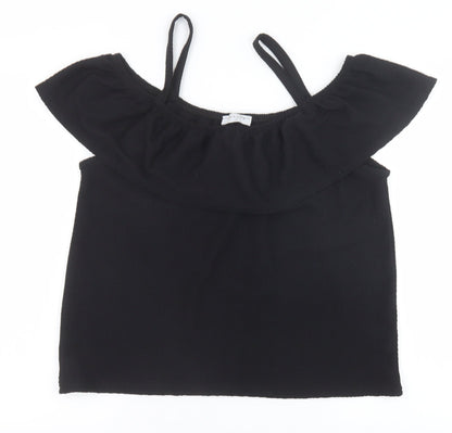 Womens UK Size 10 Papaya Black Basic Tank