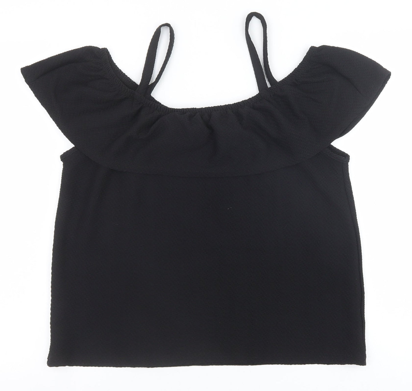 Womens UK Size 10 Papaya Black Basic Tank