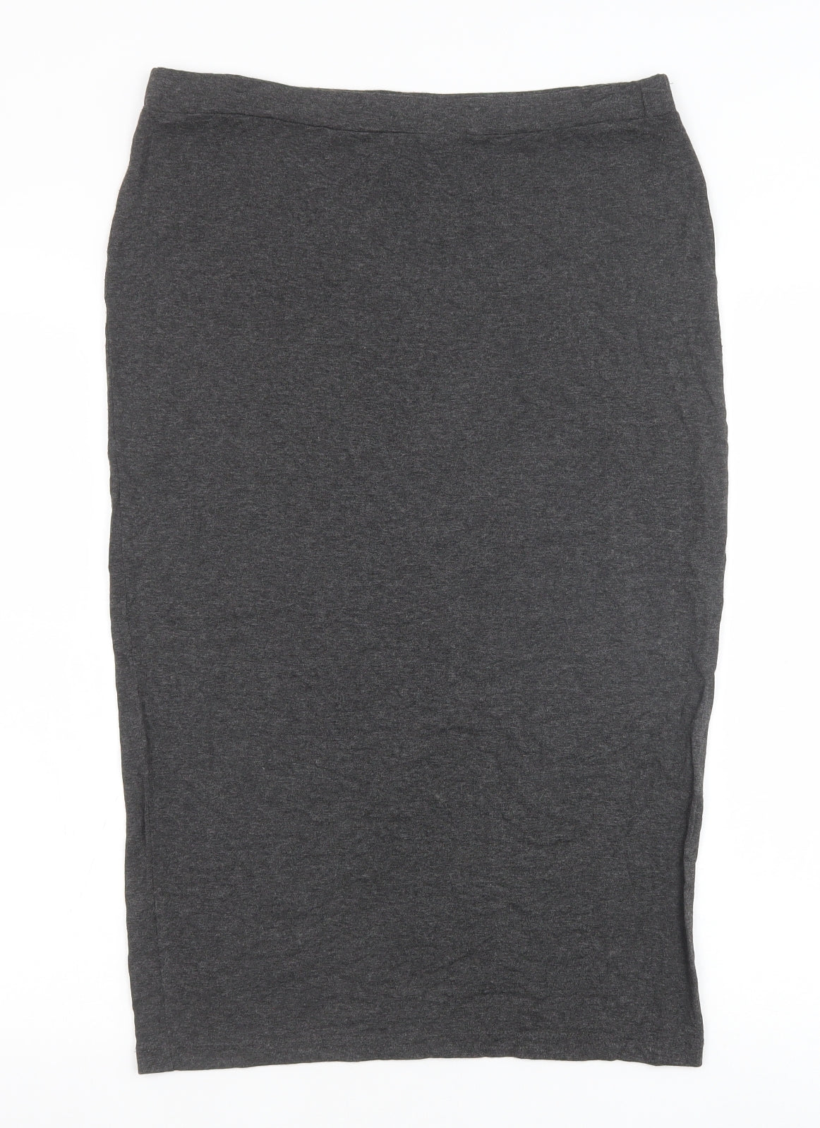 NEXT Womens Grey Herringbone Viscose Straight & Pencil Skirt Size 14