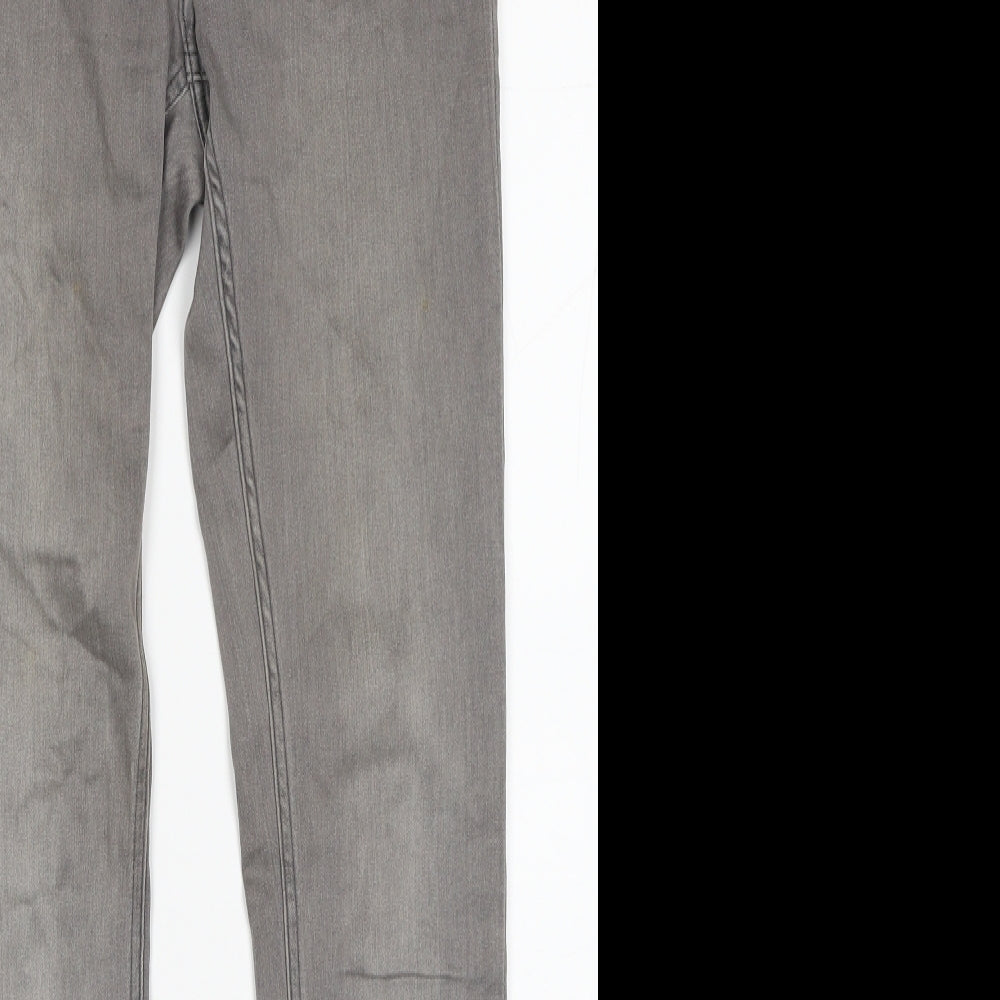 Womens UK Size 10 H&M Regular Fit Skinny Grey Jeans