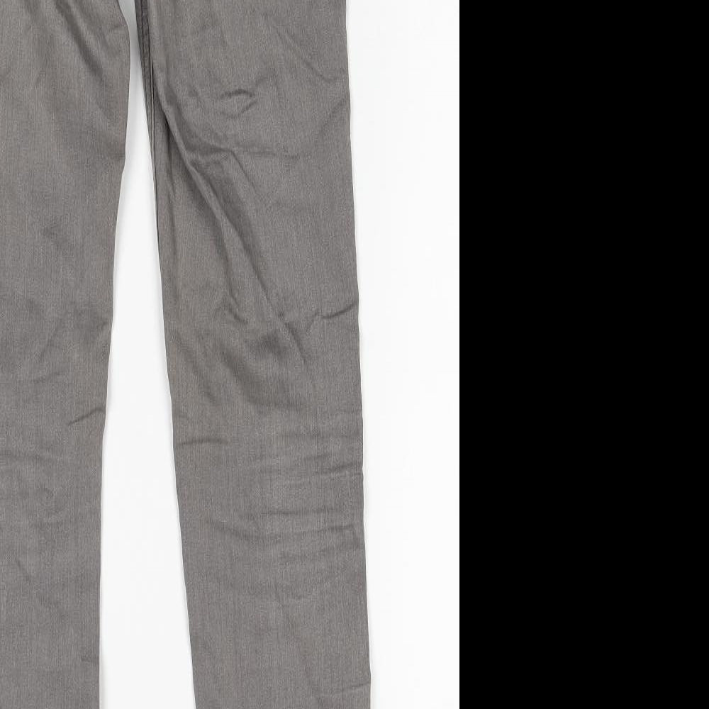 Womens UK Size 10 H&M Regular Fit Skinny Grey Jeans