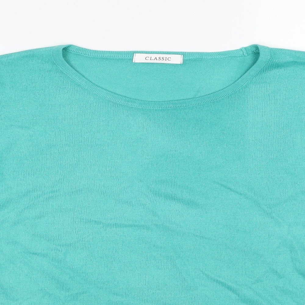 Womens UK Size 14 Classic Blue Pullover Jumper
