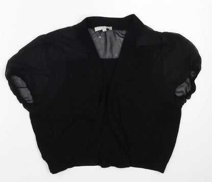 Womens UK Size 14 Per Una Black Cardigan Jumper