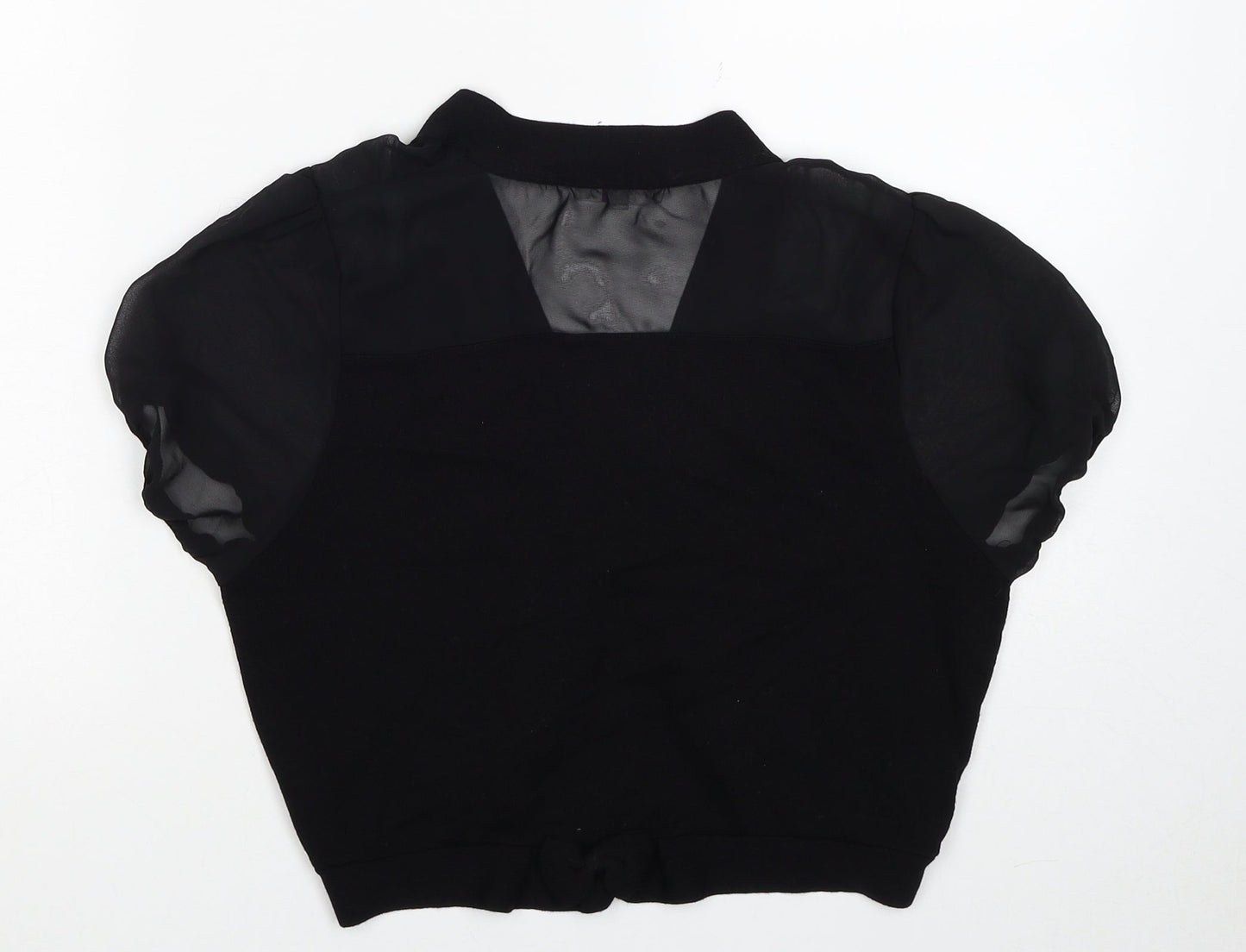 Womens UK Size 14 Per Una Black Cardigan Jumper