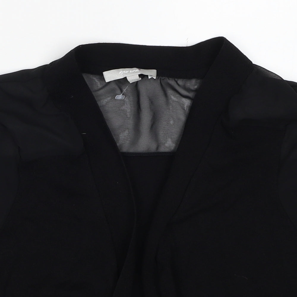Womens UK Size 14 Per Una Black Cardigan Jumper