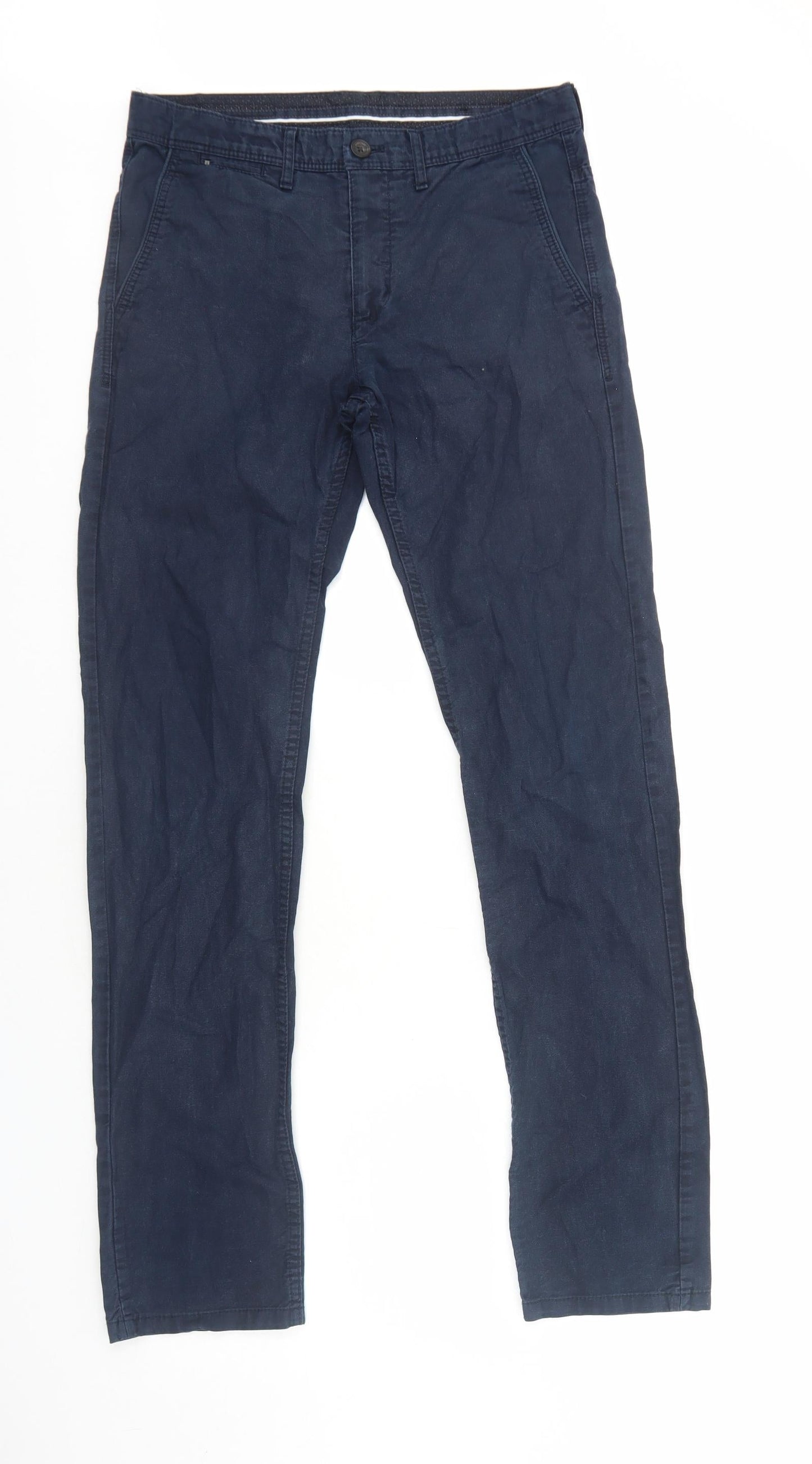 Mens UK Size L Zara Regular Fit  Blue Trousers