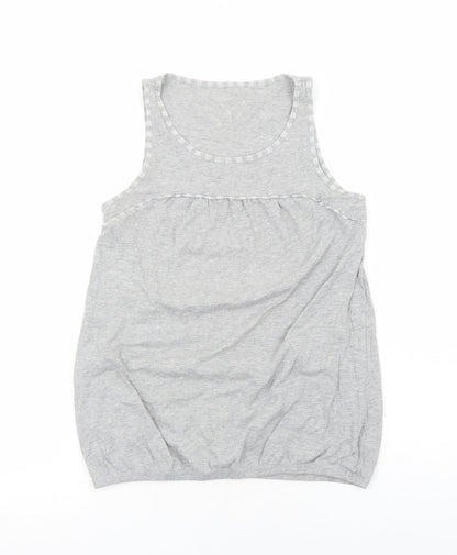 Womens UK Size 12 Preworn Grey Basic Tank