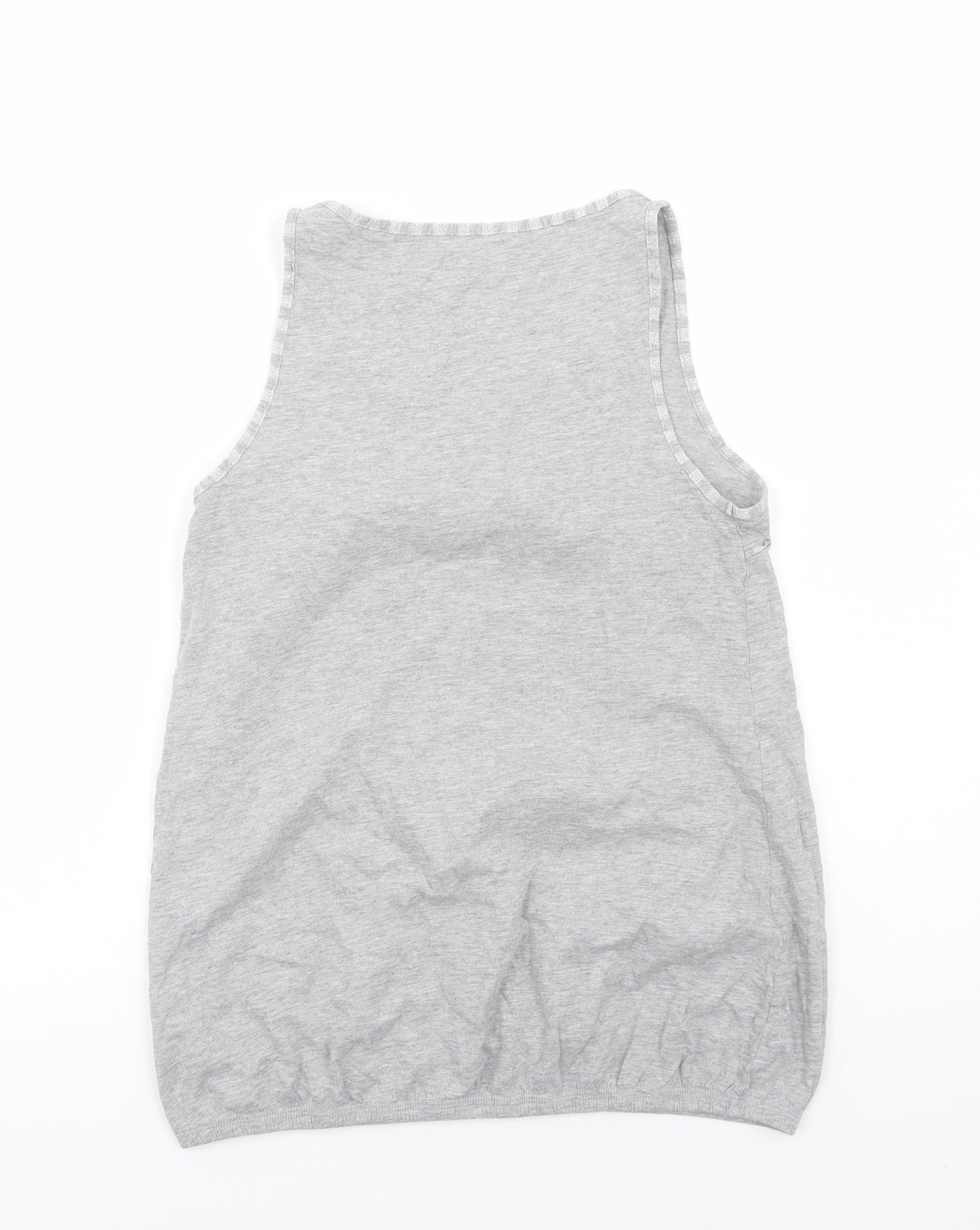 Womens UK Size 12 Preworn Grey Basic Tank