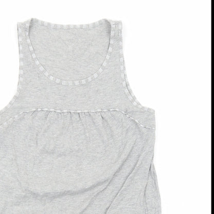 Womens UK Size 12 Preworn Grey Basic Tank