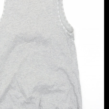 Womens UK Size 12 Preworn Grey Basic Tank
