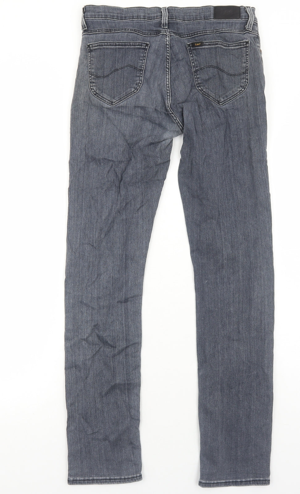 Lee Cooper Mens Grey Cotton Skinny Jeans Size M L33 in Regular Zip