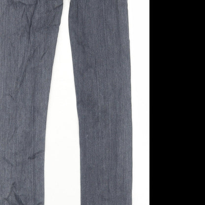 Lee Cooper Mens Grey Cotton Skinny Jeans Size M L33 in Regular Zip