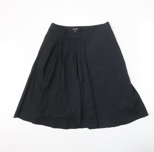 Episode Womens Black Cupro Tulip Skirt Size 10