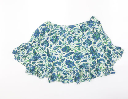 Womens UK Size 6 Topshop Blue Basic Blouse
