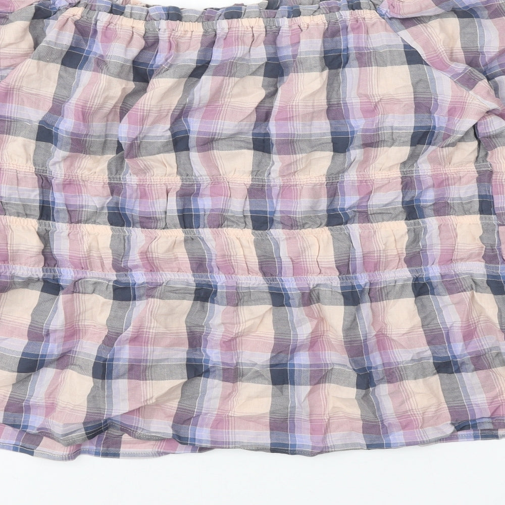 Womens UK Size 20 NEXT Purple Cropped Blouse