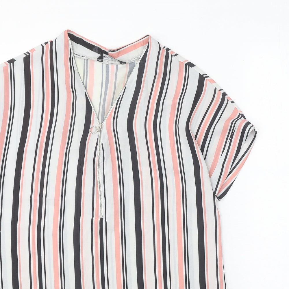Womens UK Size 10 Select White Basic Blouse