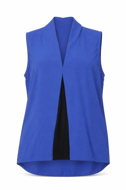 Womens UK Size 12 Papaya Blue Basic Tank