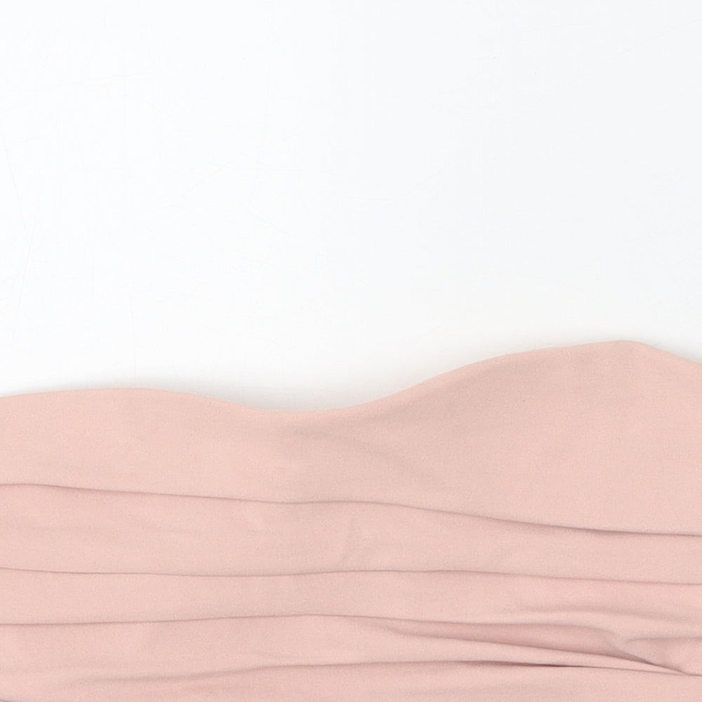 Womens UK Size M Zara Pink Cropped Tank