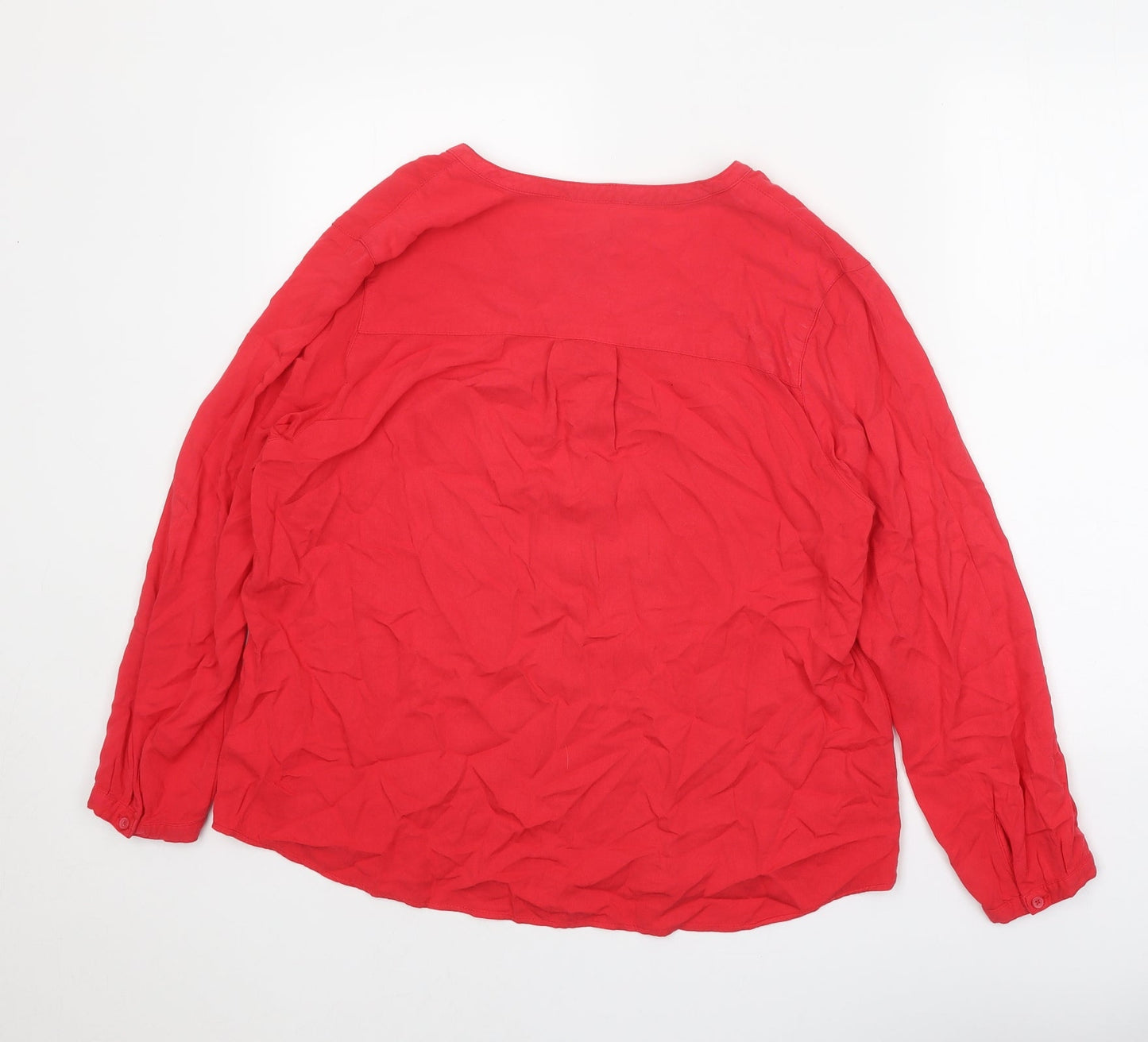 Womens UK Size L Gap Red Basic Blouse