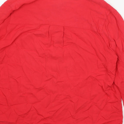 Womens UK Size L Gap Red Basic Blouse