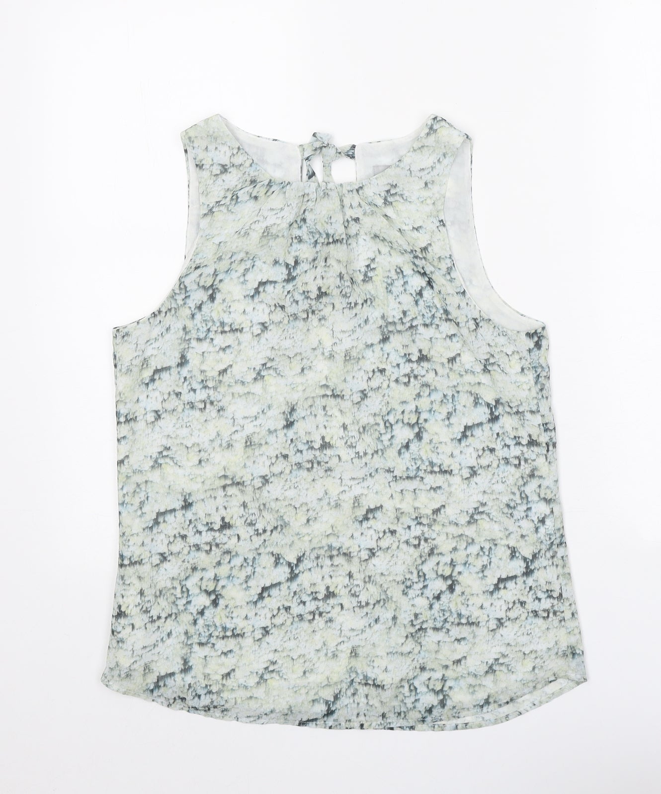 Womens UK Size 6 H&M Green Basic Tank