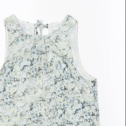 Womens UK Size 6 H&M Green Basic Tank