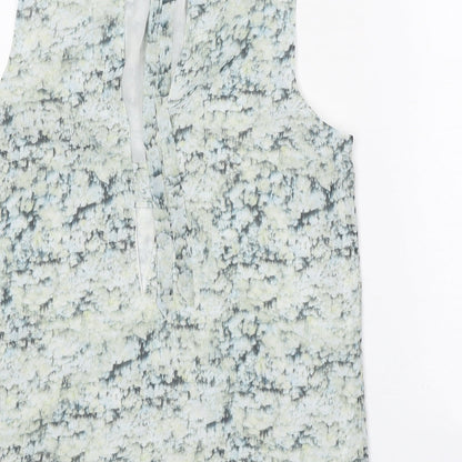 Womens UK Size 6 H&M Green Basic Tank