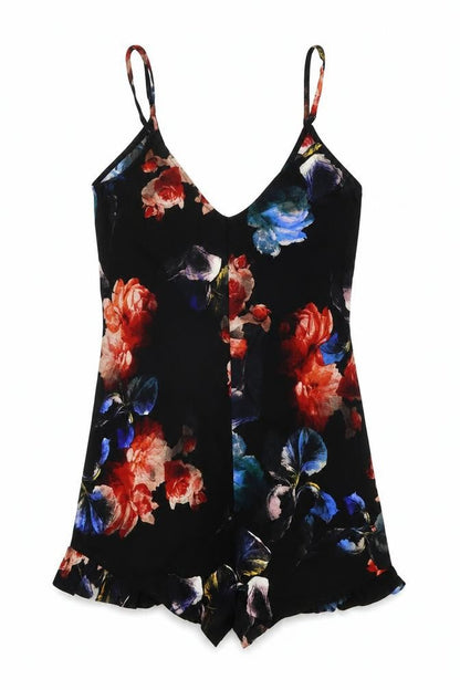 Womens UK Size S Pull&Bear One-Piece Black Playsuit