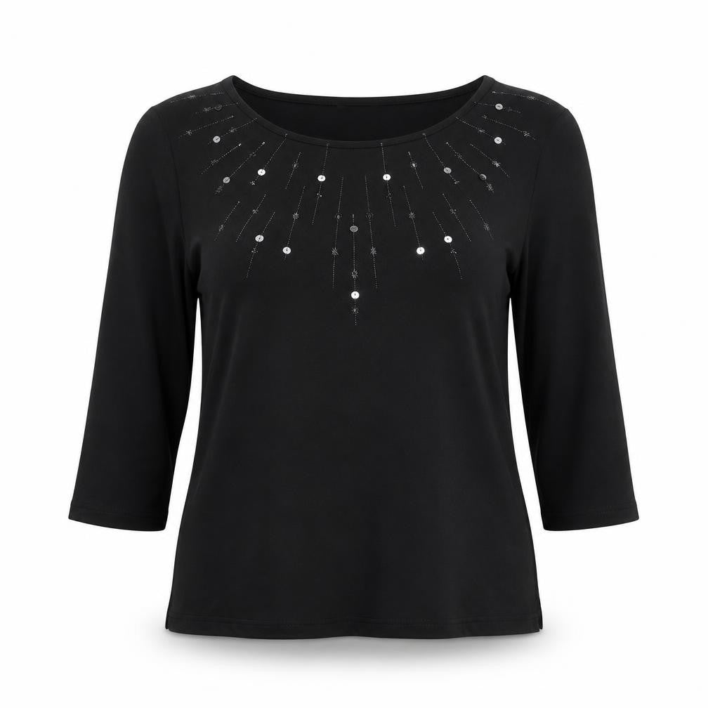Womens UK Size 12 St Michael Black Basic Blouse