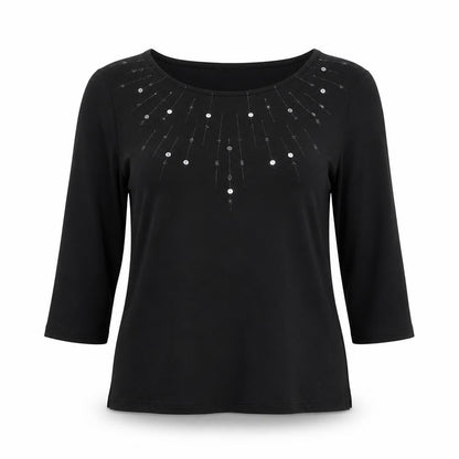 Womens UK Size 12 St Michael Black Basic Blouse