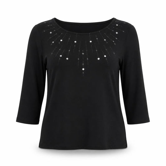 Womens UK Size 12 St Michael Black Basic Blouse
