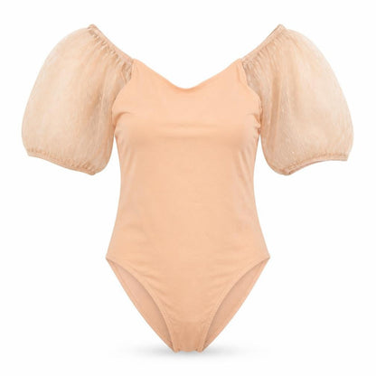 Womens UK Size 6 Primark One-Piece Orange Bodysuit