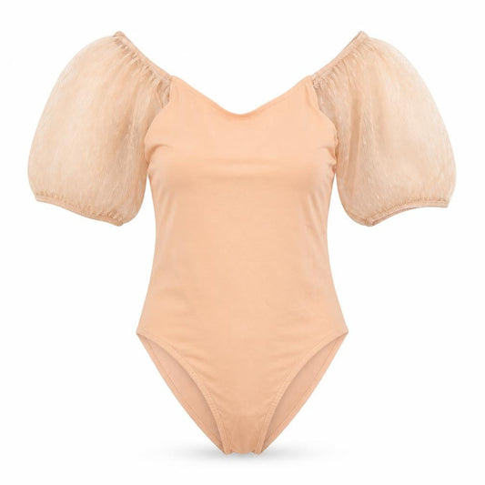 Womens UK Size 6 Primark One-Piece Orange Bodysuit