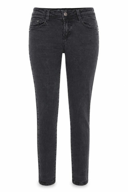 Womens UK Size 10 Denim & Co. Regular Fit Skinny Black Jeans