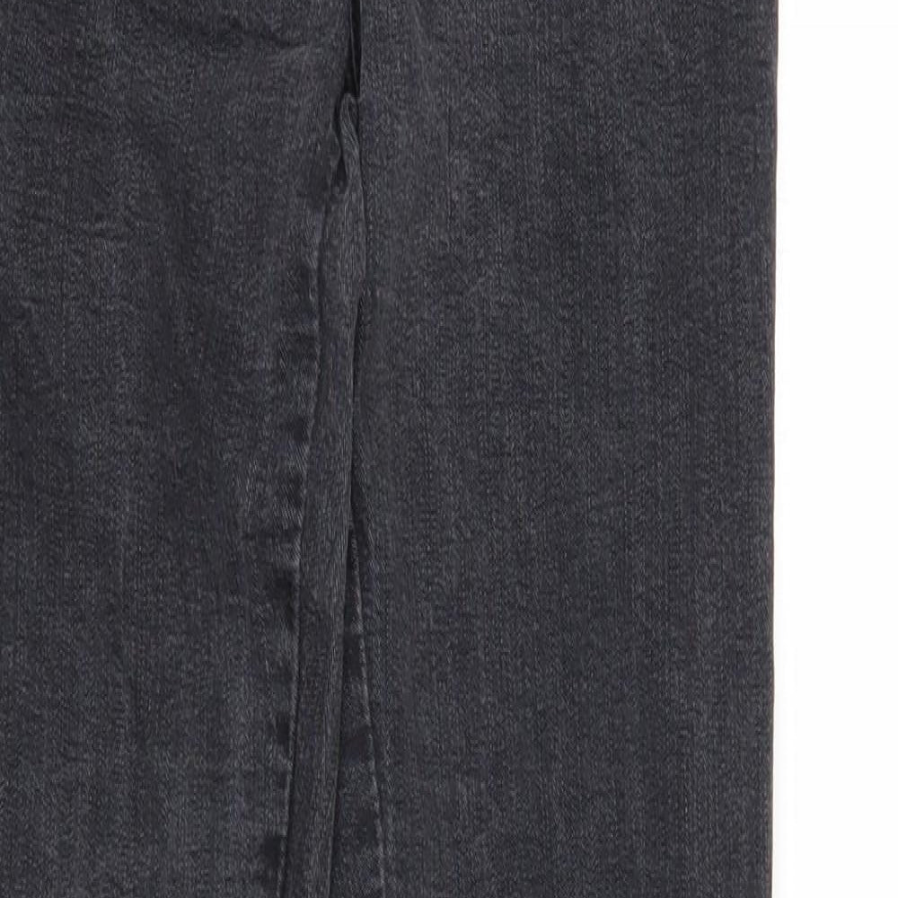 Denim & Co. Womens Black Cotton Skinny Jeans Size 10 Regular Zip