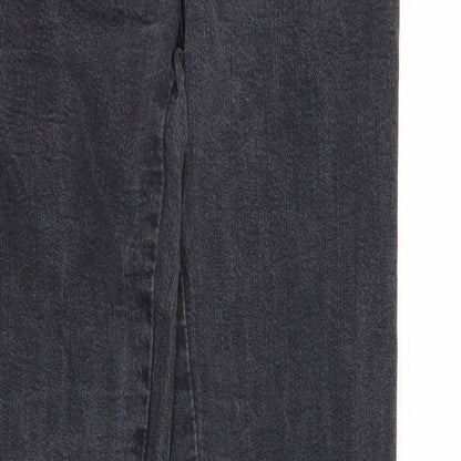 Denim & Co. Womens Black Cotton Skinny Jeans Size 10 Regular Zip