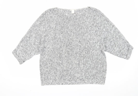 Womens UK Size S H&M White Pullover Jumper