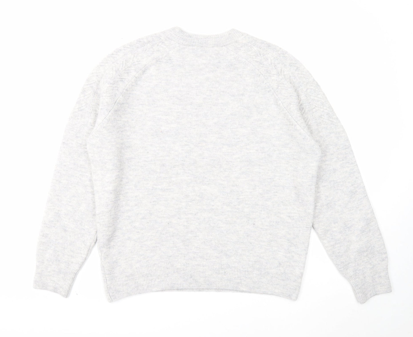 Womens UK Size L Marks and Spencer Grey Pullover Jumper